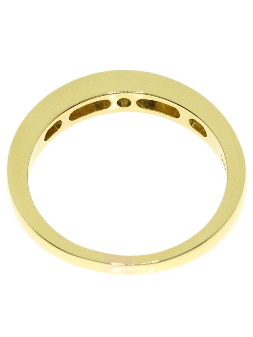 Tiffany & Co Half Eternity Sapphire Diamond Ring 18k Yellow Gold - Picture 5 of 11